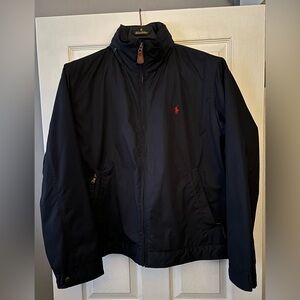 Ralph Lauren Classic Navy Lined Jacket w/ Signature Red Logo